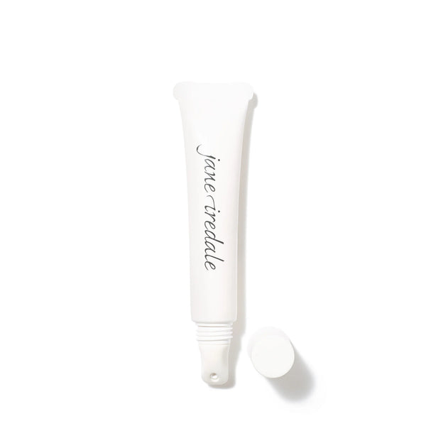 Jane Iredale HydroPure Hyaluronic Lip Treatment in a white tube with a clear angled applicator tip.