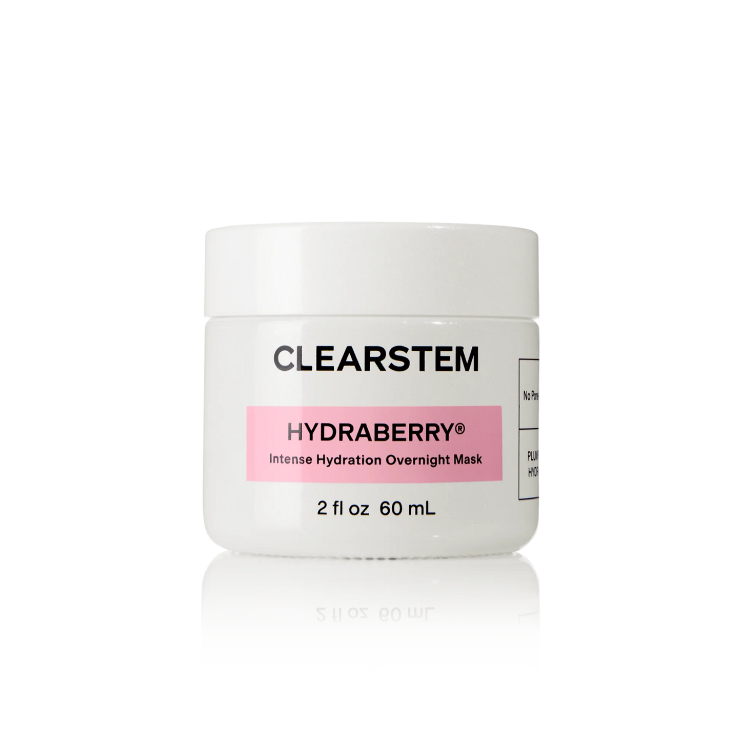 Clearstem Hydraberry mask jar on a white background