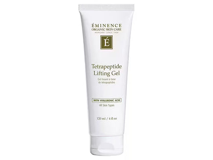 Eminence Tetrapeptide Lifting Gel tube on a white background
