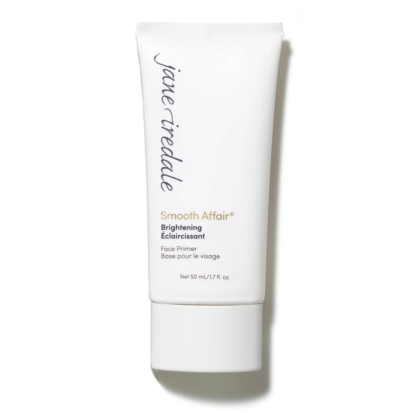 Tube of jane iredale Smooth Affair face primer on a white background