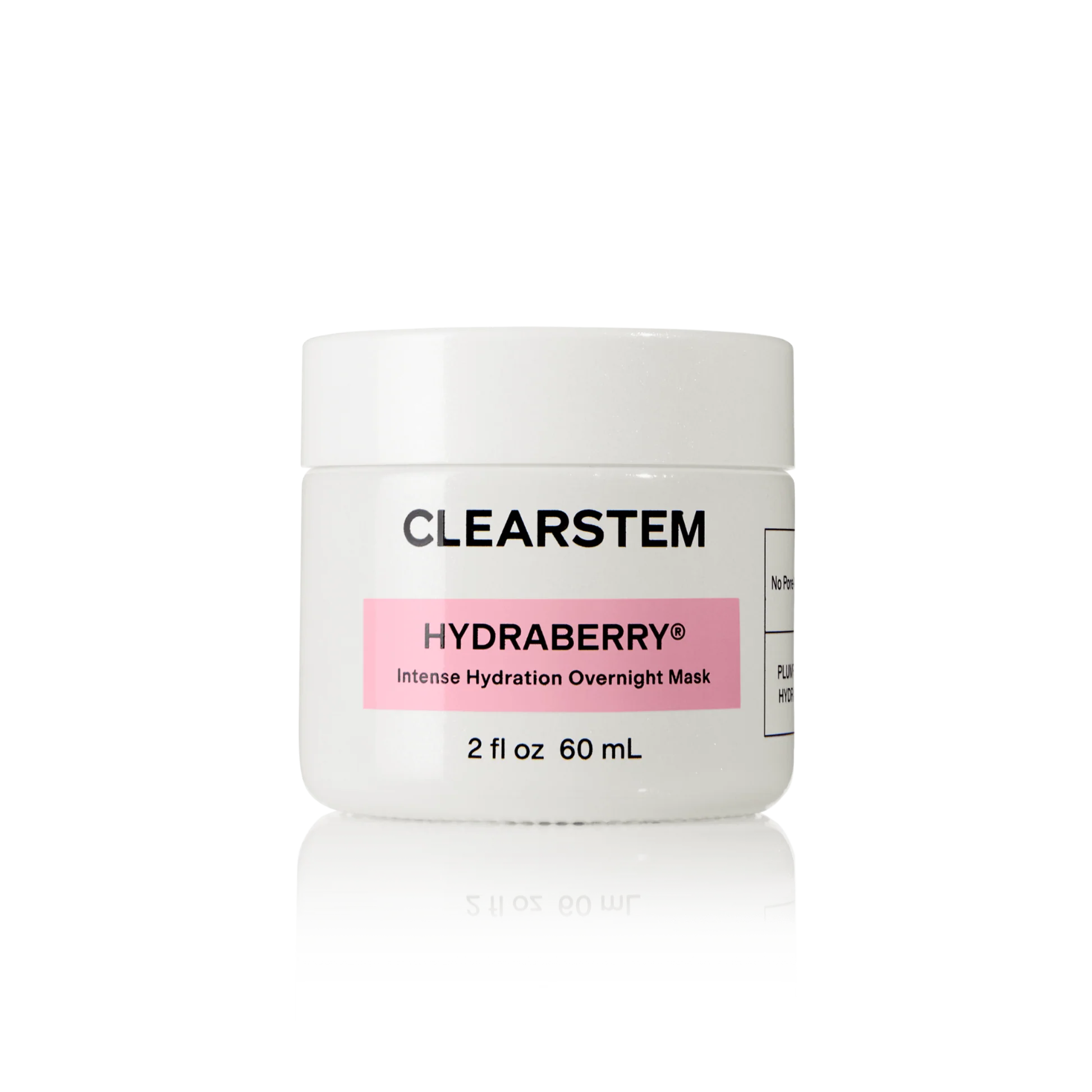 Clearstem Hydraberry mask jar on a white background