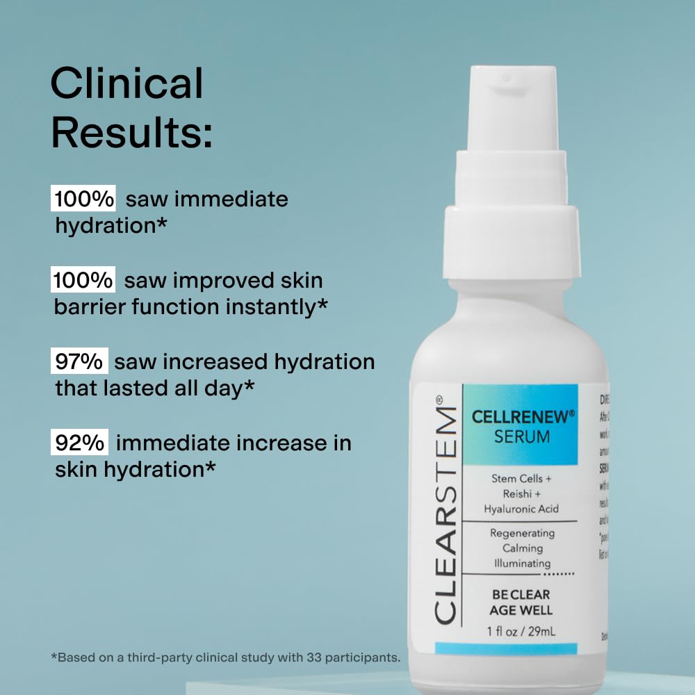Clearstem CLEARSTEM CELLRENEW Collagen Stem Cell Serum | Hydrating & Balancing ...