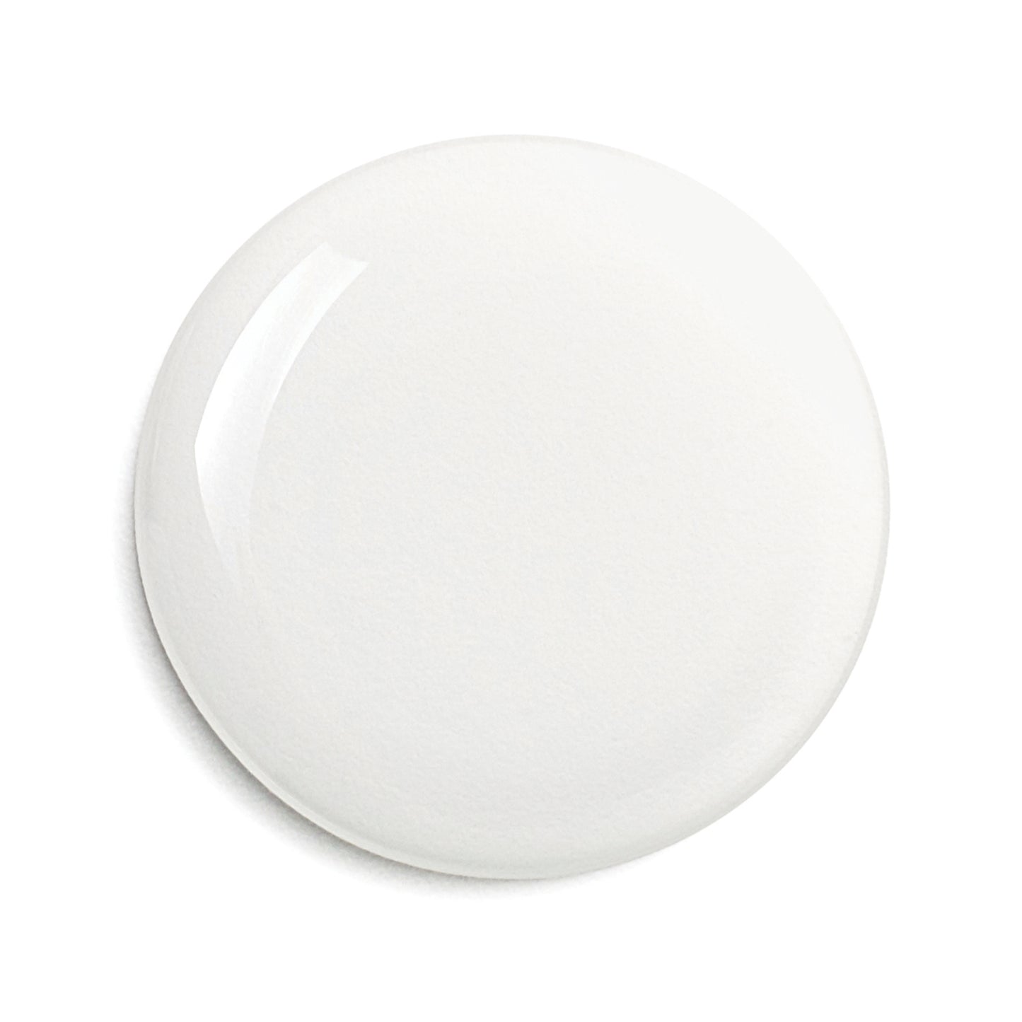 White round object on a white background