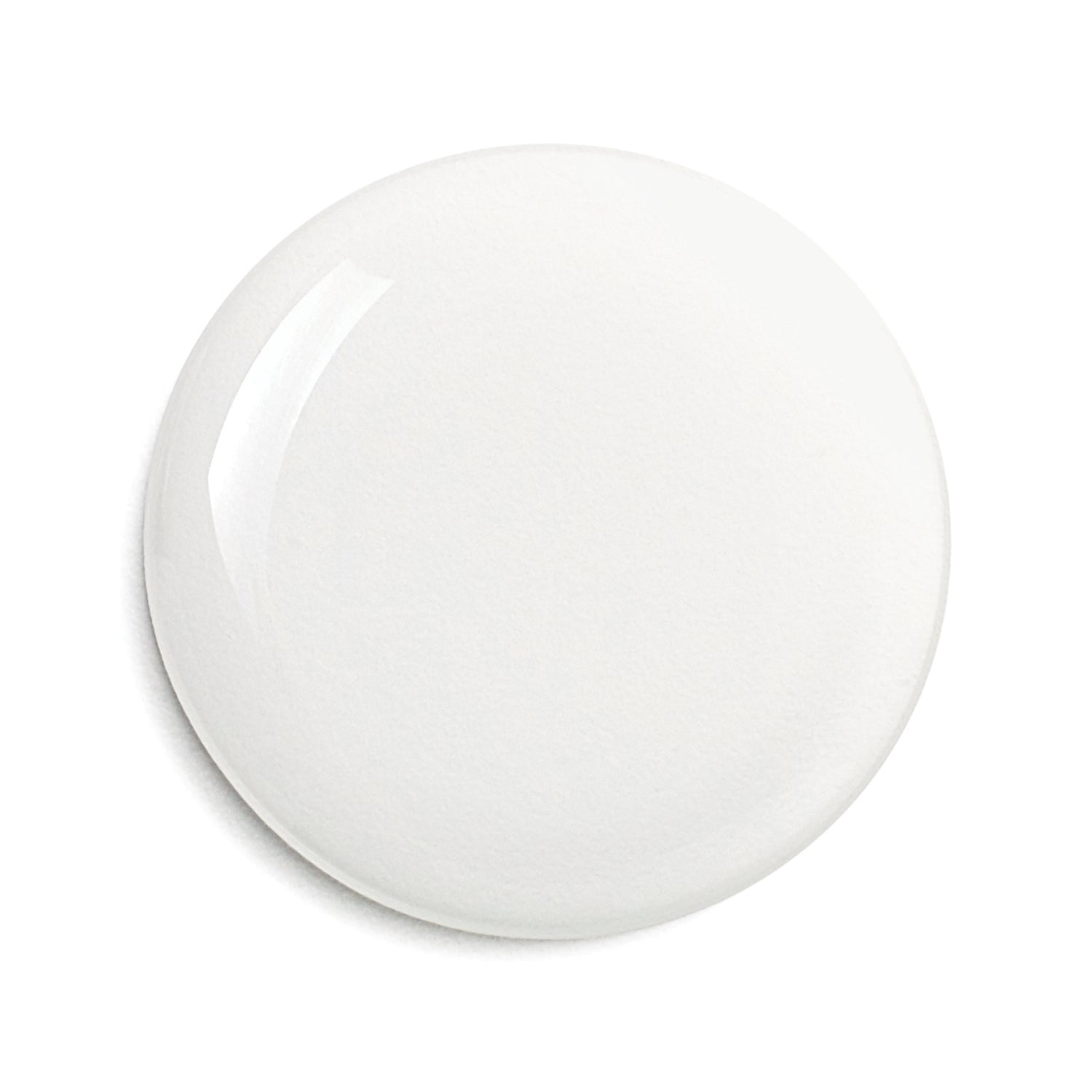 White round object on a white background