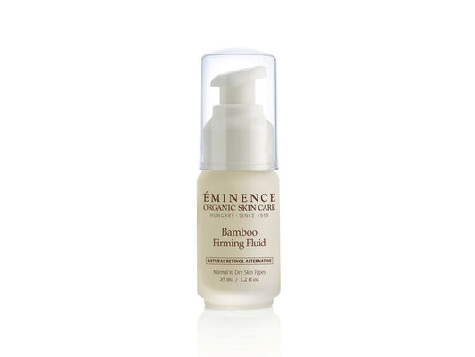Eminence Bamboo Firming Fluid bottle on a white background