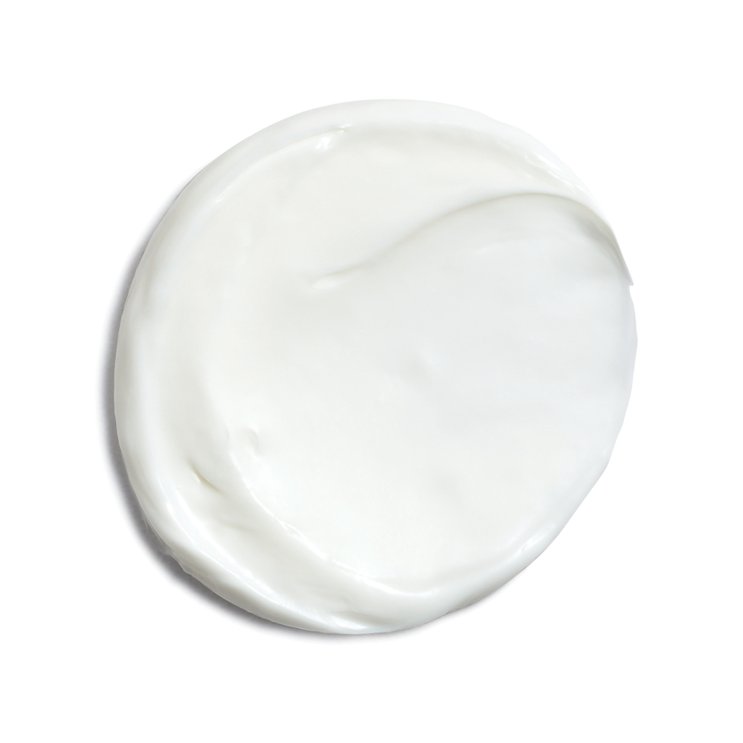 White cream or gel on a white background