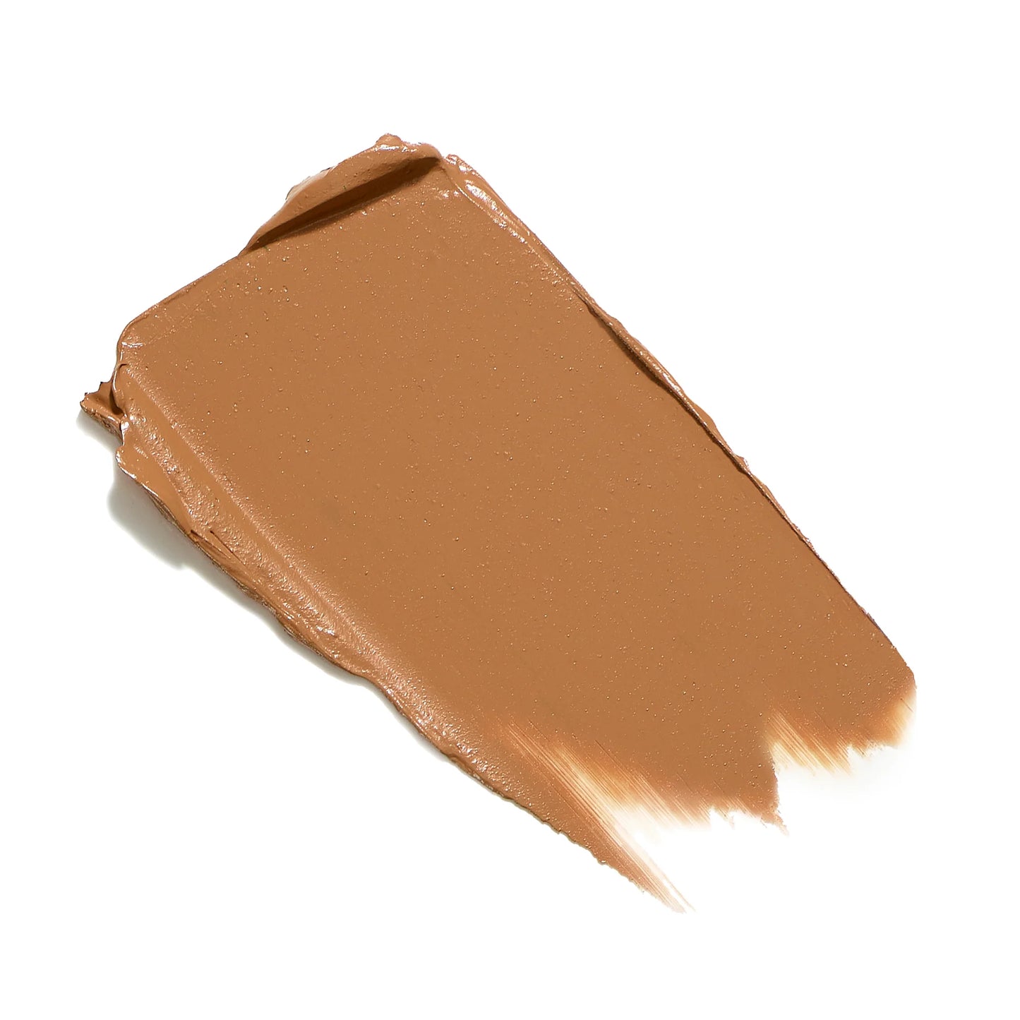 Brown makeup swatch on a white background