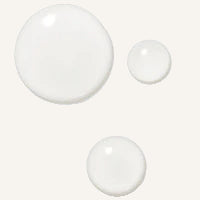 Three white spherical objects on a white background