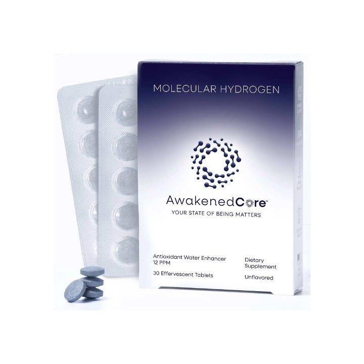 Supplement packaging with 'AwakenedCore' branding on a white background