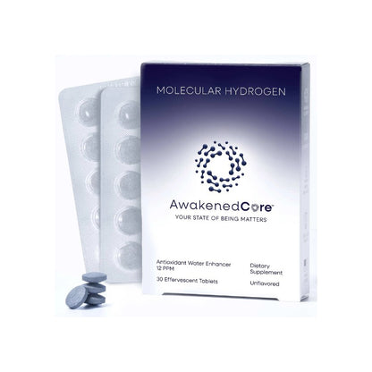 Supplement packaging with 'AwakenedCore' branding on a white background