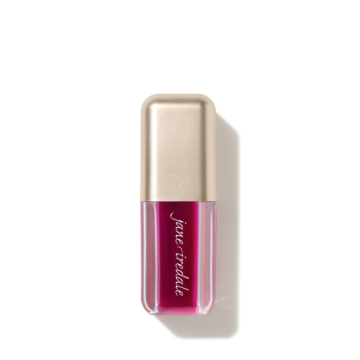 Jane Iredale Just Kissed pH Lip Oil in Blooming Berry, capped, with its gold top.