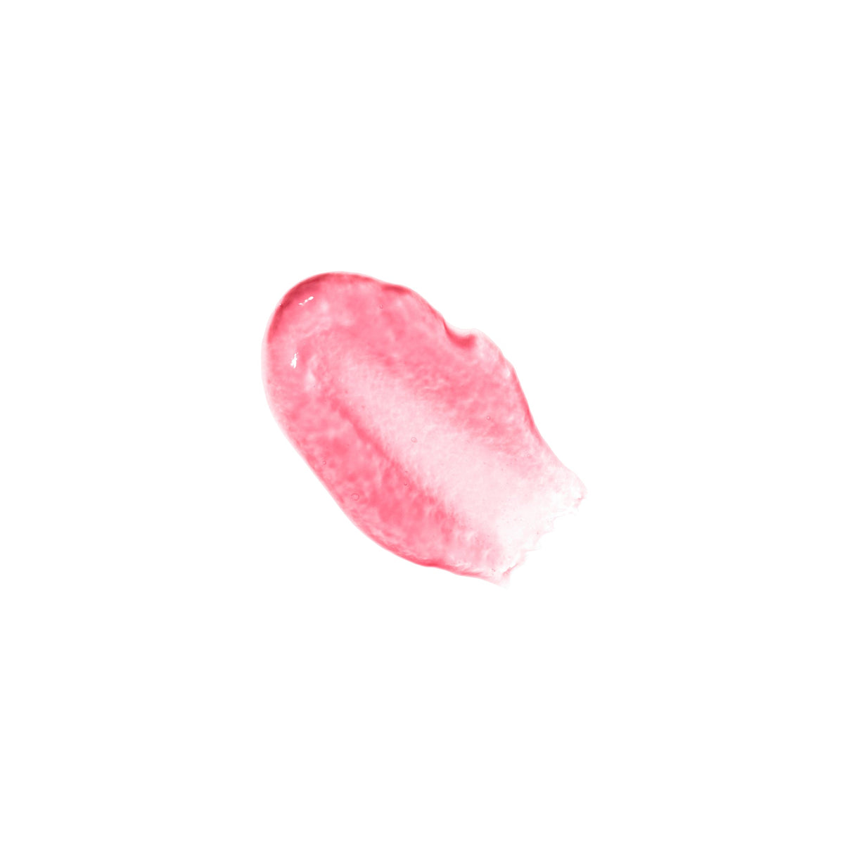 Swatch of Jane Iredale Just Kissed pH Lip Oil in Blooming Pink on a white background.