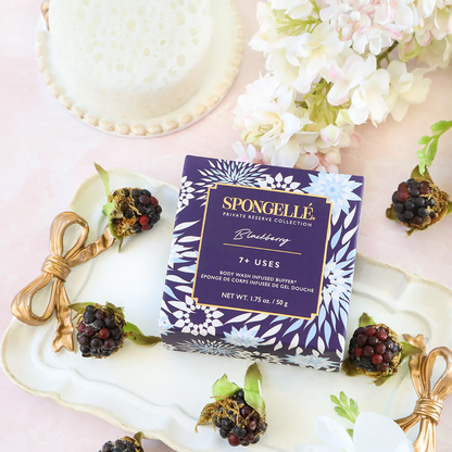 Spongellé Blackberry Spongette | Exfoliating & Nourishing Bath Infusion