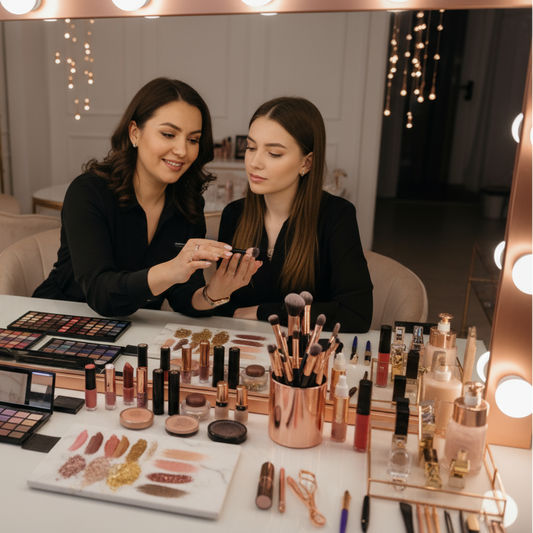 glamorous makeup lesson